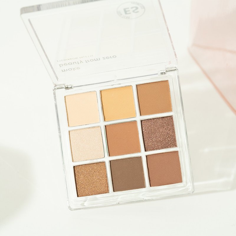 Nine Color Eyeshadow Palette-Quiet dune - Eye Makeup - Other Materials Brown