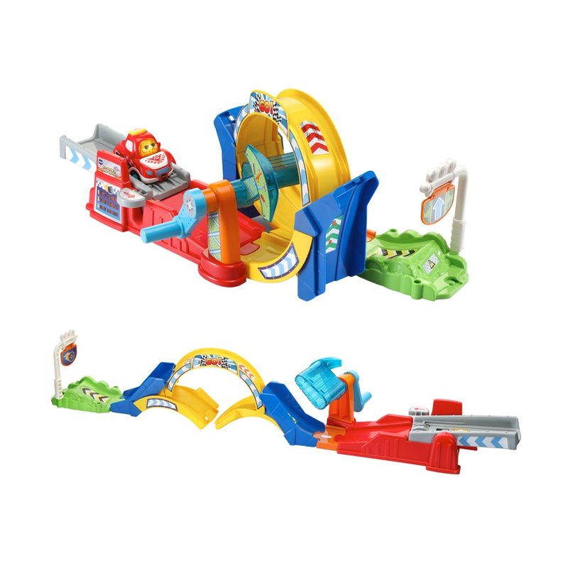 Vtech　嘟嘟聲光互動車-360度旋轉軌道組 - 寶寶/兒童玩具/玩偶 - 塑膠 