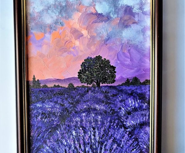 Beautiful Lavender Field Canvas Wall Art - Tiaracle