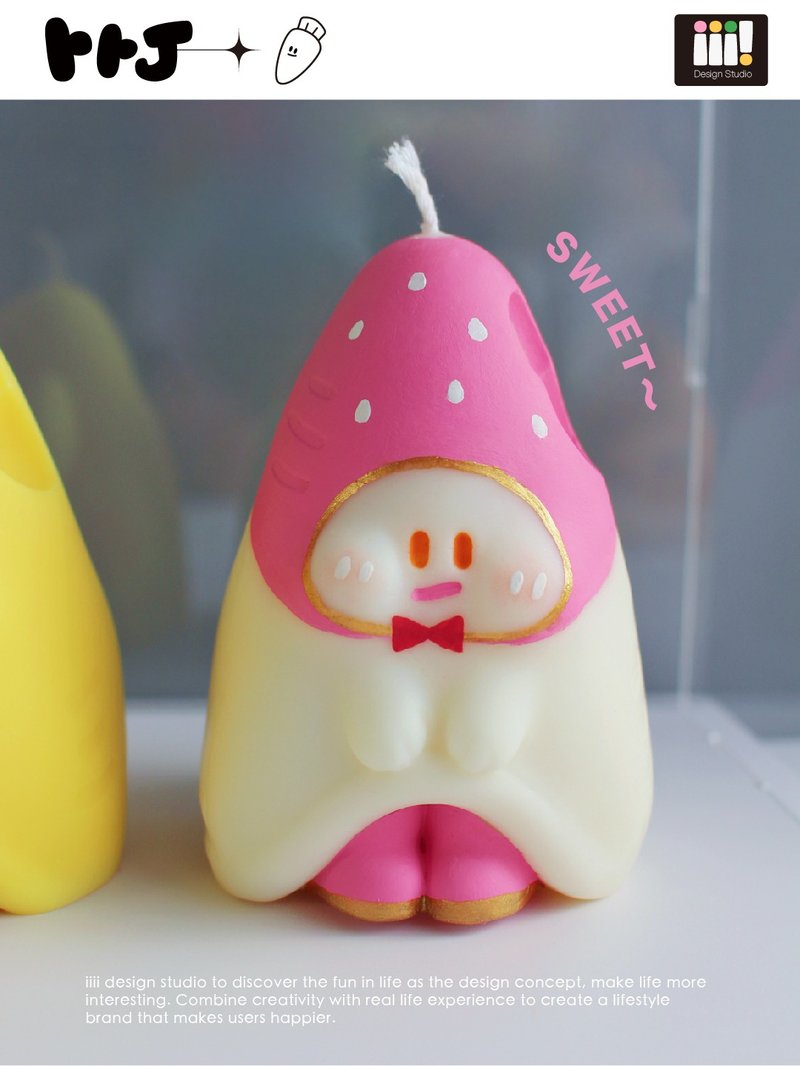 Butt Butt Toot Raspberry Scented Candle - น้ำหอม - ขี้ผึ้ง 