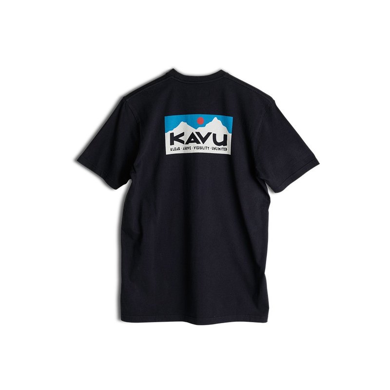 【KAVU】Klear Above Etch Art 有機棉經典LOGO短袖T恤 黑色 #847 - 男 T 恤 - 棉．麻 黑色
