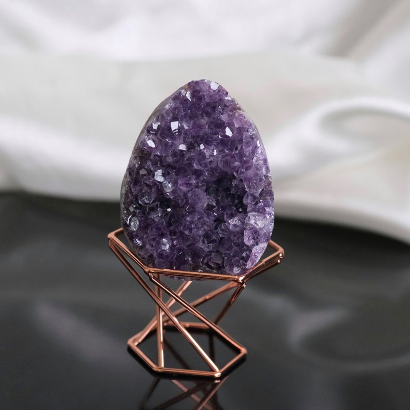 #508 One Picture One Object/Uruguayan Amethyst Egg-Shaped Ornament Imperial Amethyst Dinosaur Egg - ของวางตกแต่ง - คริสตัล สีม่วง