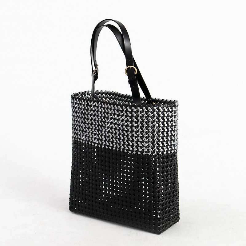 [台湾]カスタム手織りハンドバッグ - ショルダーバッグ - プラスチック ブラック