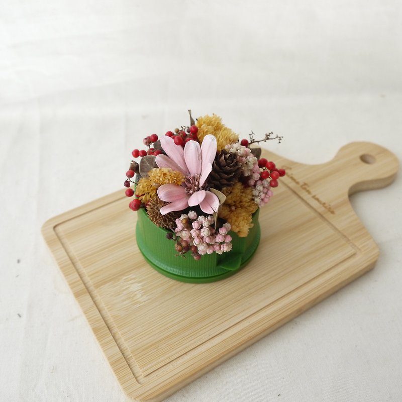 [Tropical] Plastic bamboo drying table flower decoration - ตกแต่งต้นไม้ - พืช/ดอกไม้ สีเขียว