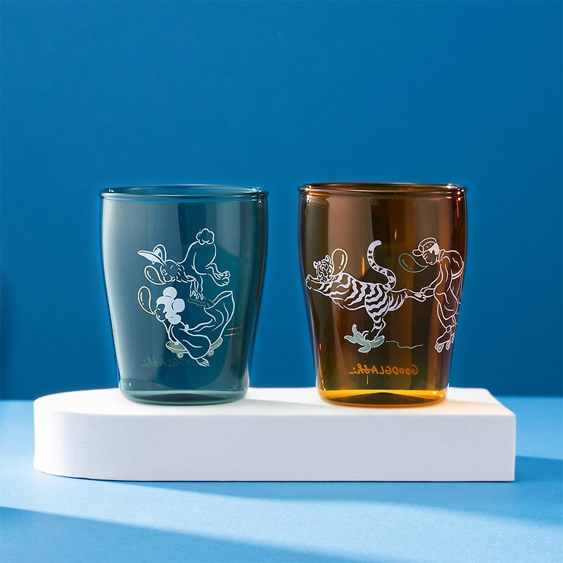 Just ZISHI×good glass GOODGLAS / Zuihao is a pair of Chaotai-flavored beer-retro style - Cups - Glass Multicolor
