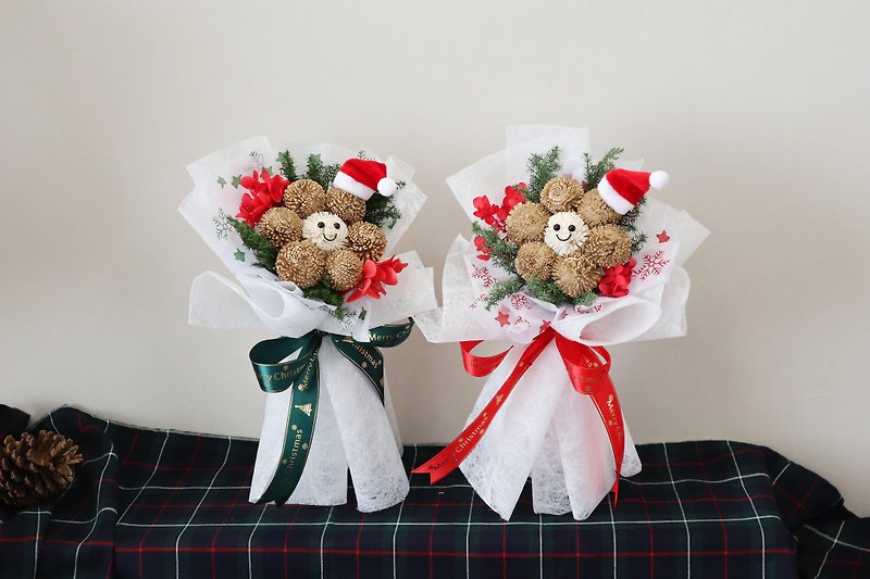 Christmas bouquet\Super Q smile bouquet Sola Ping Pong hand-made everlasting cedar rich bouquet - Dried Flowers & Bouquets - Plants & Flowers 