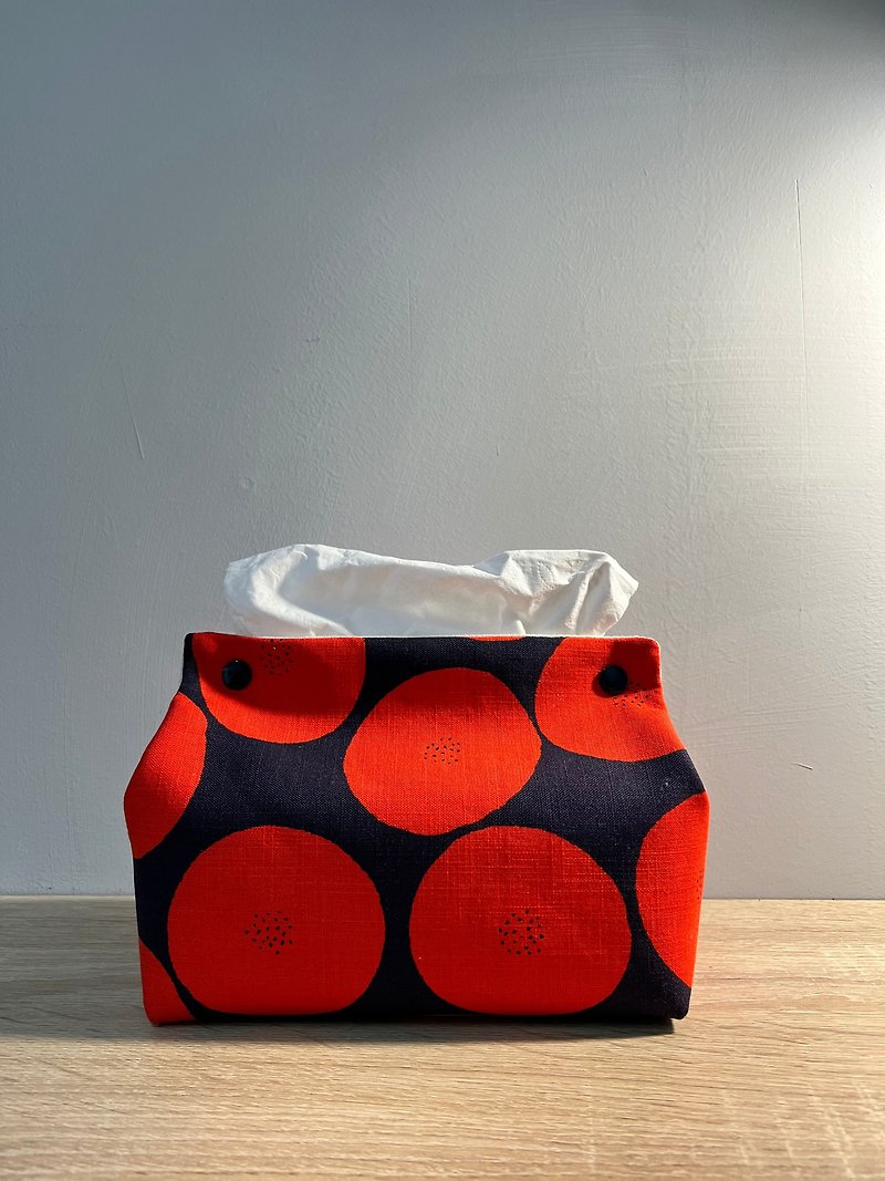 [Ready Stock] Polka Dot Toilet Paper Cover Blue and Red Style - กล่องทิชชู่ - ผ้าฝ้าย/ผ้าลินิน 