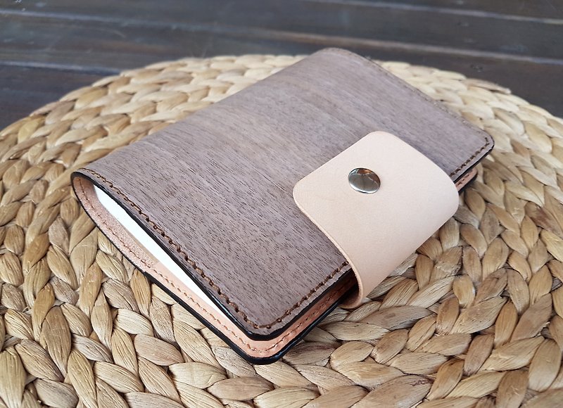 Walnut leather notebook // // // handmade custom leather family tree - Notebooks & Journals - Wood 
