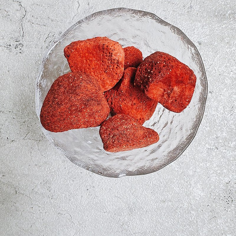Dried strawberries | No sugar and no additives | Tainong No. 1 strawberry | Biscuit texture | Healthy and nutritious snacks - Dried Fruits - Fresh Ingredients 