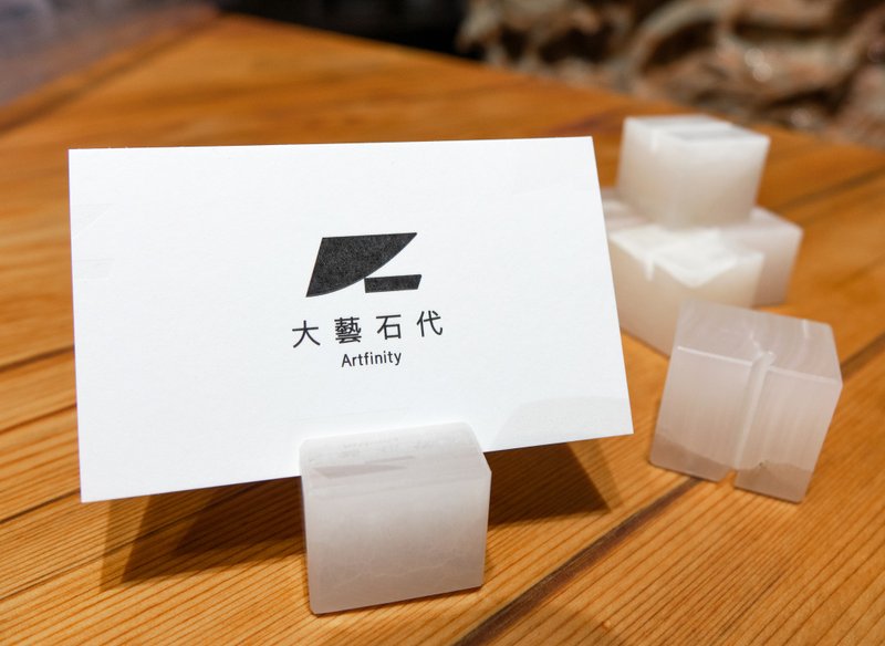 【ARTFINITY】Natural Jade business card holder 2 pcs - Card Stands - Jade 