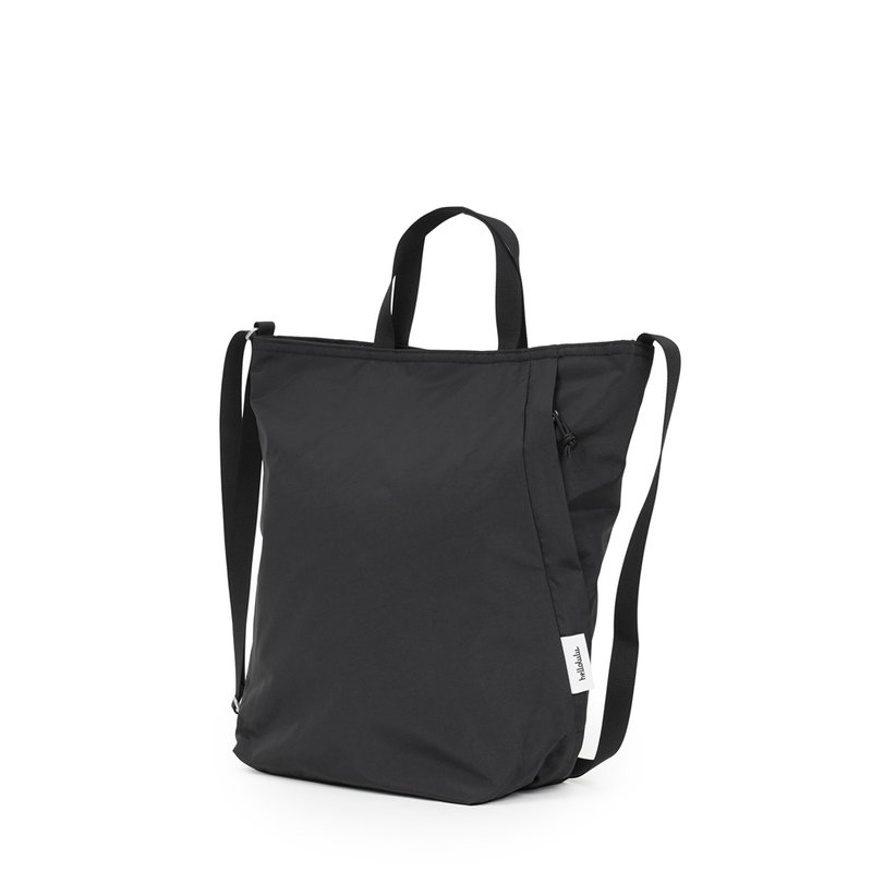City系列新品 | COLLIN 雙面側背斜背手提包M號 (黑) 肩帶可調 - 側背包/斜背包 - 尼龍 黑色