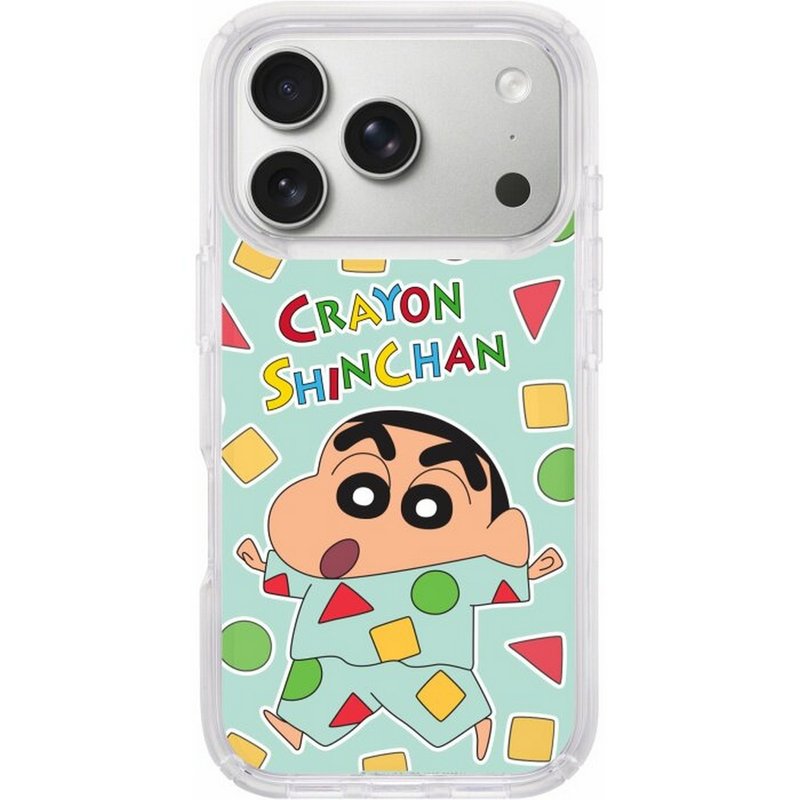 野原新之助與白 iPhone17 Pro Max / Air 透明/磁吸磁換式手機殻 - 手機殼/手機套 - 塑膠 多色