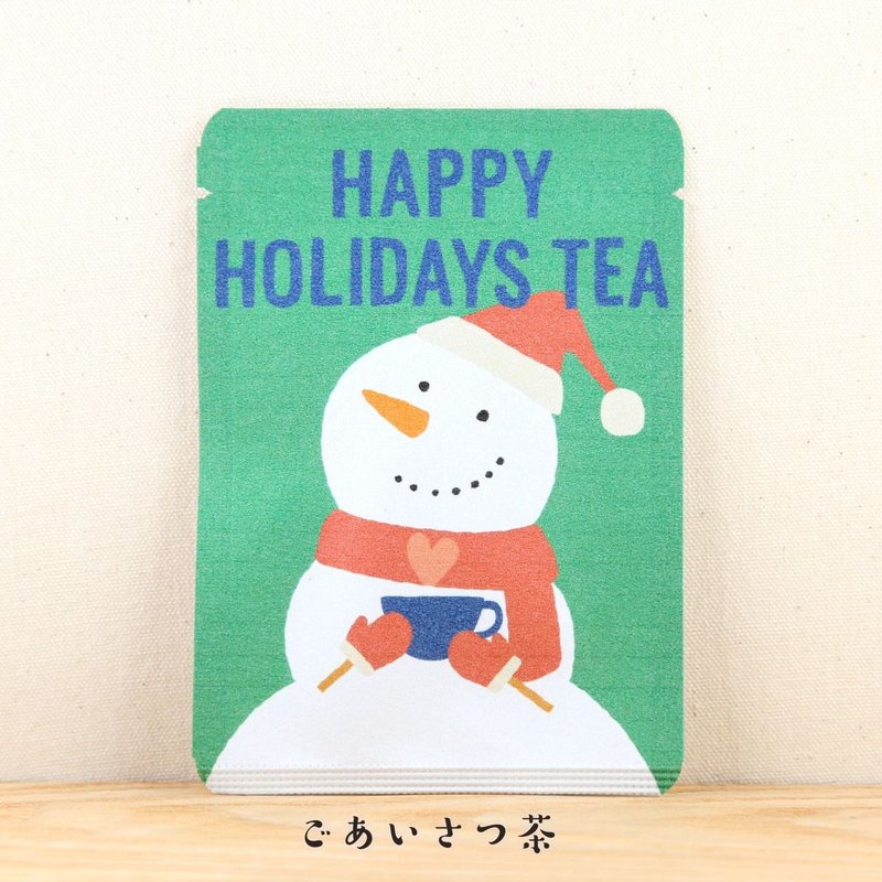 問候茶包_HAPPY HOLIDAYS TEA-聖誕雪寶愛喝茶_円緣茶1包入 - 茶葉/茶包/水果茶 - 紙 多色