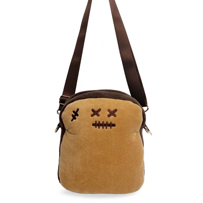 Tasty Toastys Charred Toast Plush Small Sling Bag - Messenger Bags & Sling Bags - Other Materials 