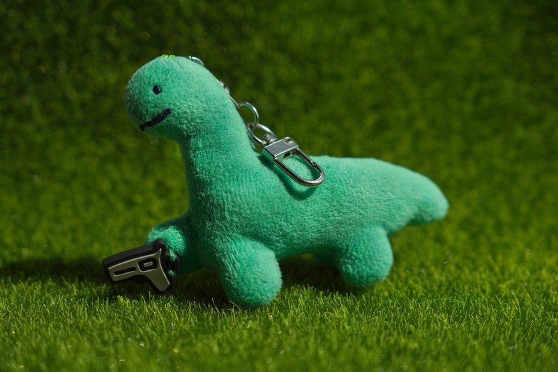 JOGUMAN-持槍絨毛吊飾【JOGUMAN 韓國官方代理】 - 鑰匙圈/鑰匙包 - 塑膠 