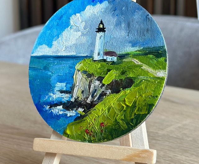 油絵 油彩 油彩画 絵 絵画 円形【丸い海】 油絵 油彩 油彩画 絵画 絵 円形【丸い海】 絵画 HR 通販