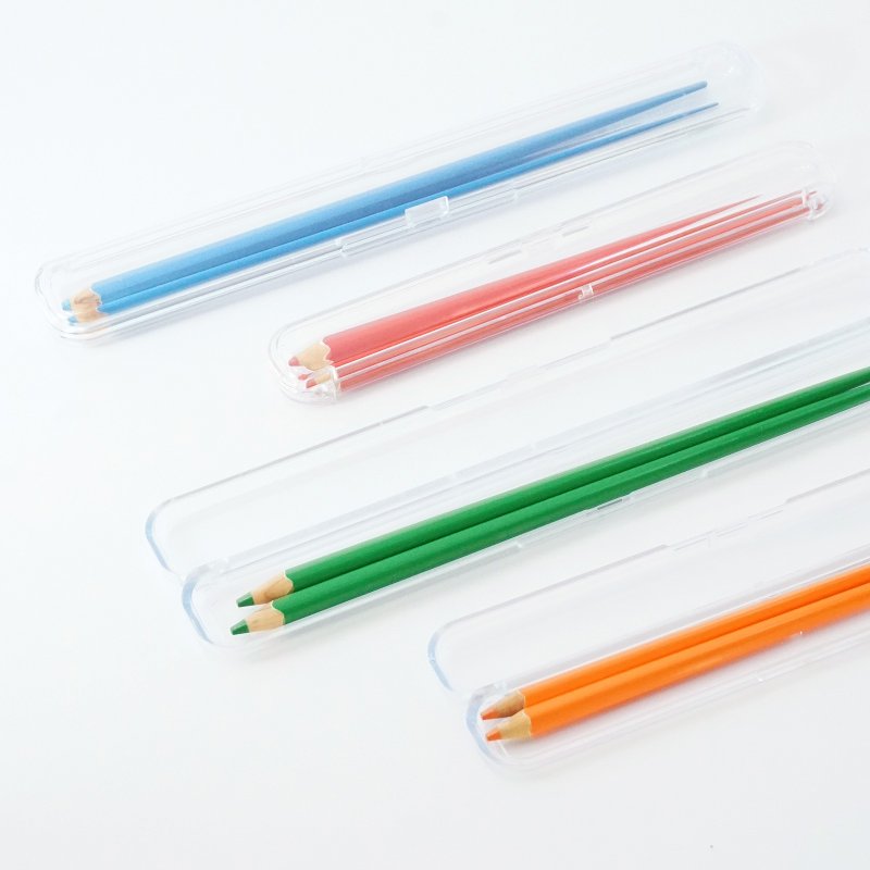 日本製 色鉛筆造型 筷子 18cm S size 餐具 筷子 環保餐具 筷架 - 筷子/筷架 - 木頭 多色