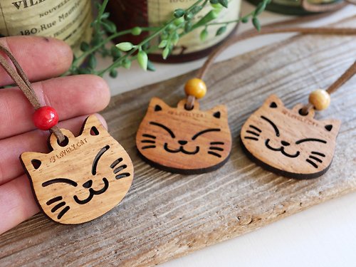 TanakaCrafts 猫の首飾り 木製