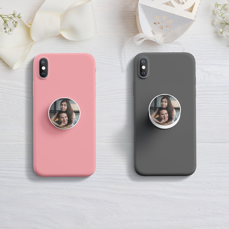 客製化手機氣囊伸縮支架 - 客製化禮物 - AirPods/耳機保護套 - 其他金屬 多色