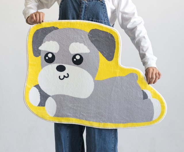 Cartoon Dog Design Floor Mat  Cute bath mats, Rugs on carpet, Cute cat face