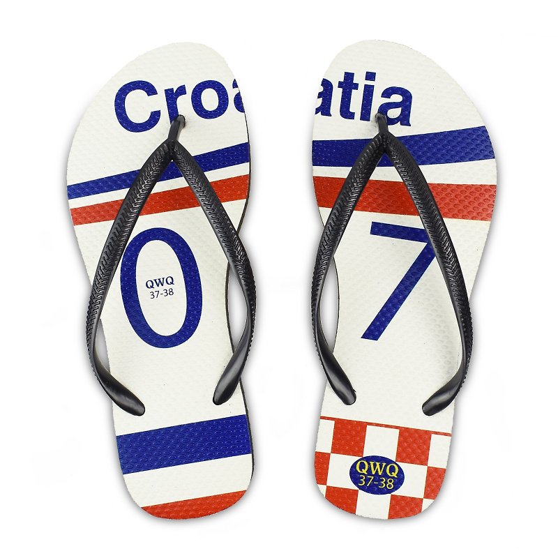 QWQ creative design flip-flops - Croatia - female models [limited] - รองเท้าแตะ - ยาง 