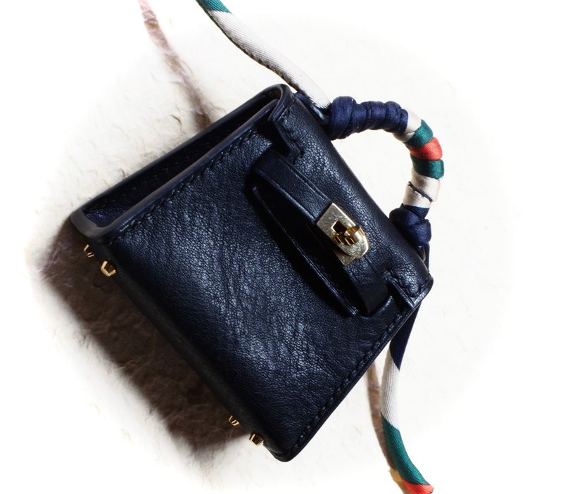 Minikelly丨掛飾丨耳機包丨支持客製化訂製丨意大利牛皮 - 錢包/皮夾/長短夾 - 真皮 