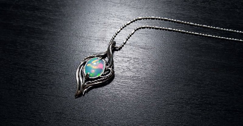 <Gemstone Series> Top Opal Design Pendant - Necklaces - Gemstone Multicolor