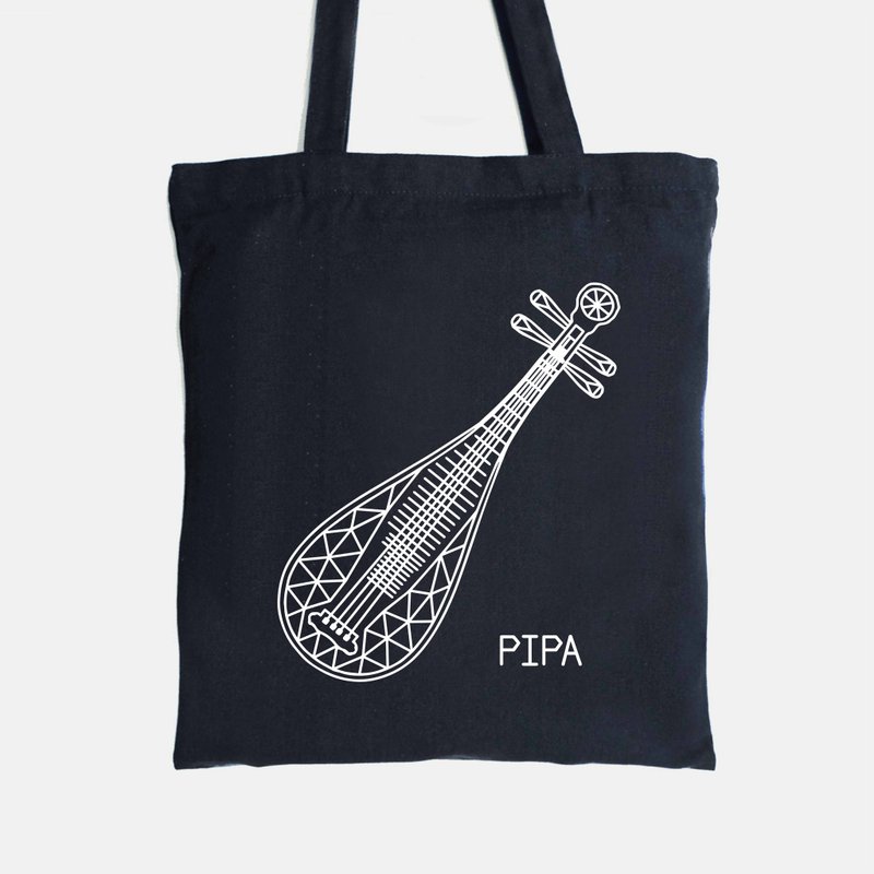 Instrument Bags- pipa - กระเป๋าถือ - ผ้าฝ้าย/ผ้าลินิน สีดำ