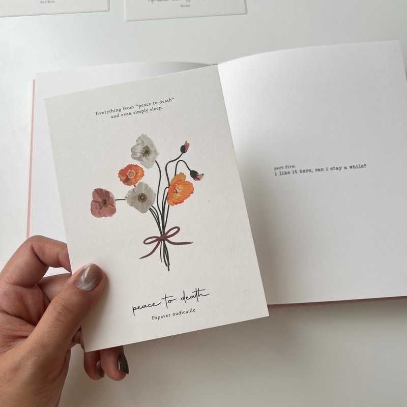 【Language of flowers series-poppy】| Postcard - การ์ด/โปสการ์ด - กระดาษ หลากหลายสี