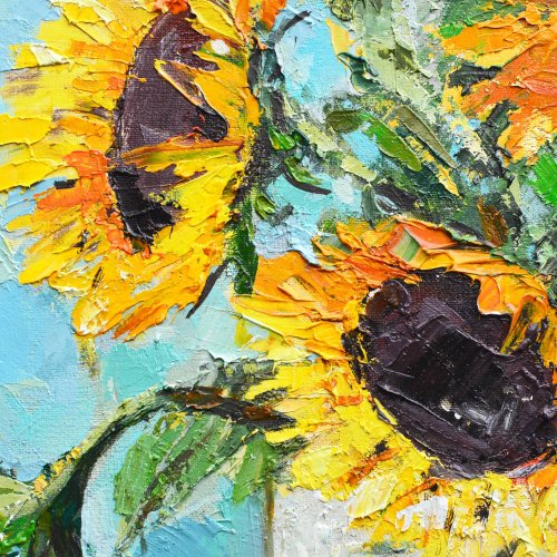 キャンバス油絵　キラ確認　お花と並んでおすまし華ちゃん キャンバス油絵 キラ確認 お花と並んでおすまし華ちゃん