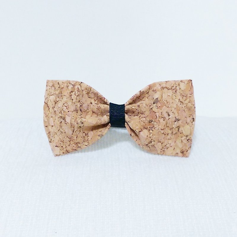 Ella Wang Design Bowtie bow tie pet cats and dogs cork - Collars & Leashes - Other Materials Khaki