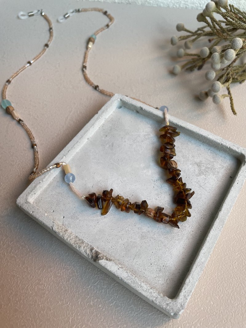 Aftertoon Black Tea Necklace / Glasses chain / Bracelet - กรอบแว่นตา - ทองแดงทองเหลือง สีนำ้ตาล