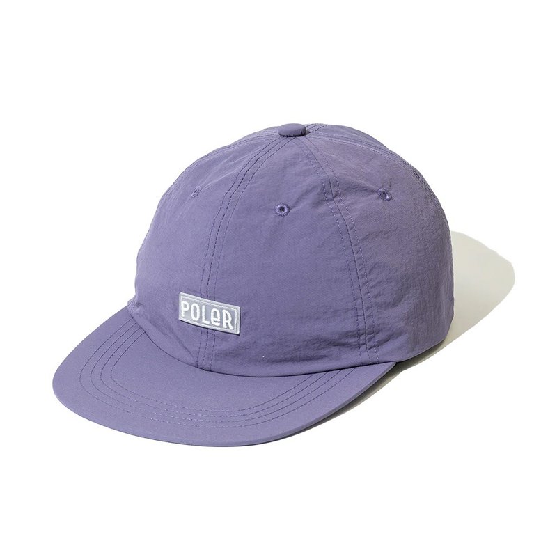 日本限定POLER FURRY FONT NYLON 6P CAP 六片尼龍帽 / 丁香紫 - 帽子 - 尼龍 紫色