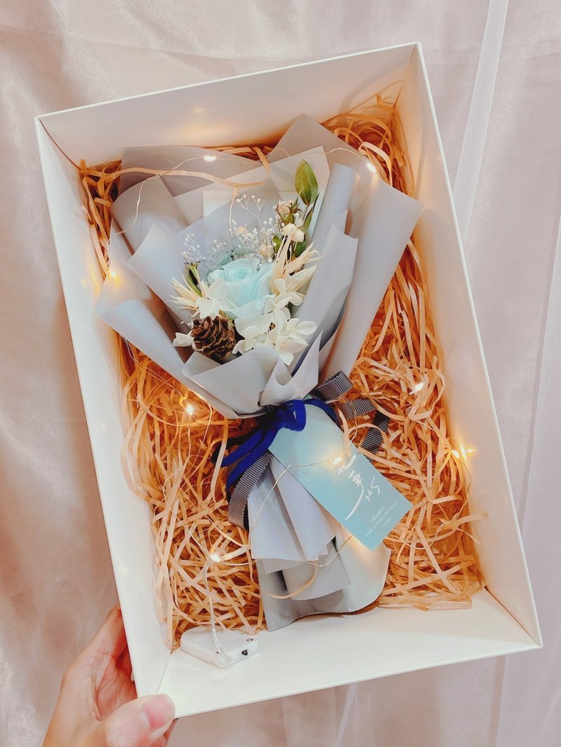 【Customizable】I like you so much - eternal life flower dry flower bouquet confession bouquet Valentine's day birthday - Dried Flowers & Bouquets - Plants & Flowers 