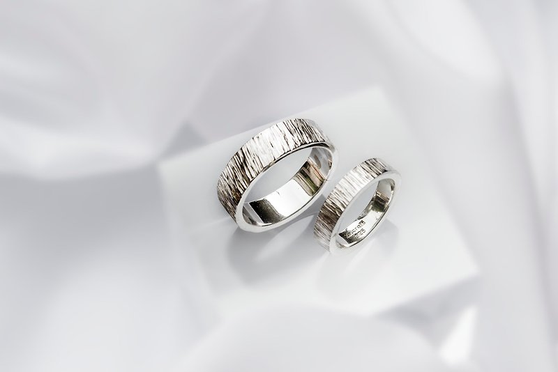 Profound anti-precept - Couples' Rings - Sterling Silver Silver
