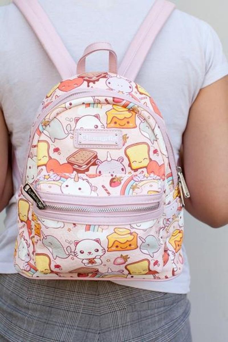 Limited Edition: Smoko x Loungefly mini backpack - กระเป๋าเป้สะพายหลัง - หนังแท้ หลากหลายสี