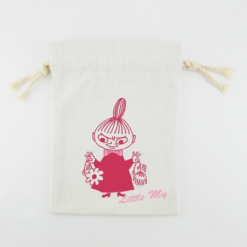 Moomin 噜噜 米 Authorization-Beam Pocket (Small) [Little My] - อื่นๆ - ผ้าฝ้าย/ผ้าลินิน สีแดง