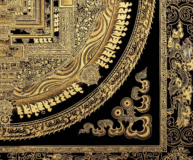 チベットのタンカ絵画 カラチャクラ マンダラ - ショップ Boudha