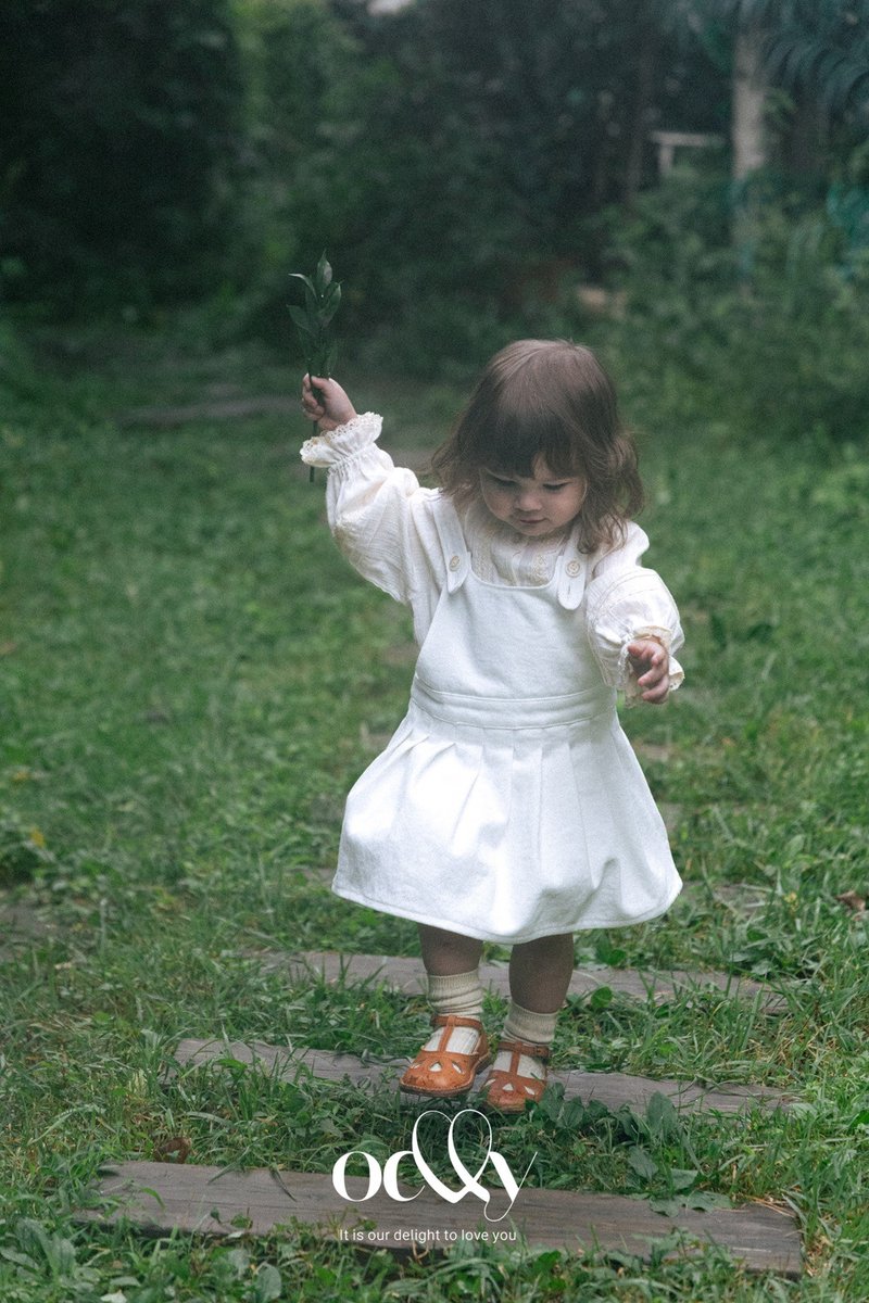 Nacre overalls - Kids' Dresses - Cotton & Hemp White