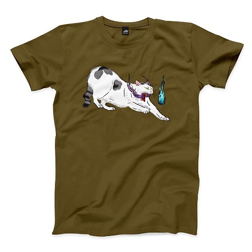 ViewFinder 山頂靈貓 - 軍綠 - 中性版T恤