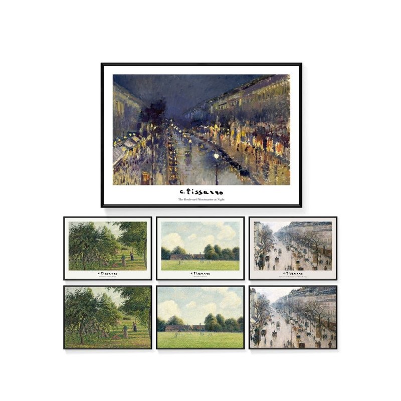 畢沙羅系列掛畫/藝術插畫/裝飾畫/臥室掛畫/印象派/菠蘿選畫所 - 海報/掛畫 - 其他材質 多色