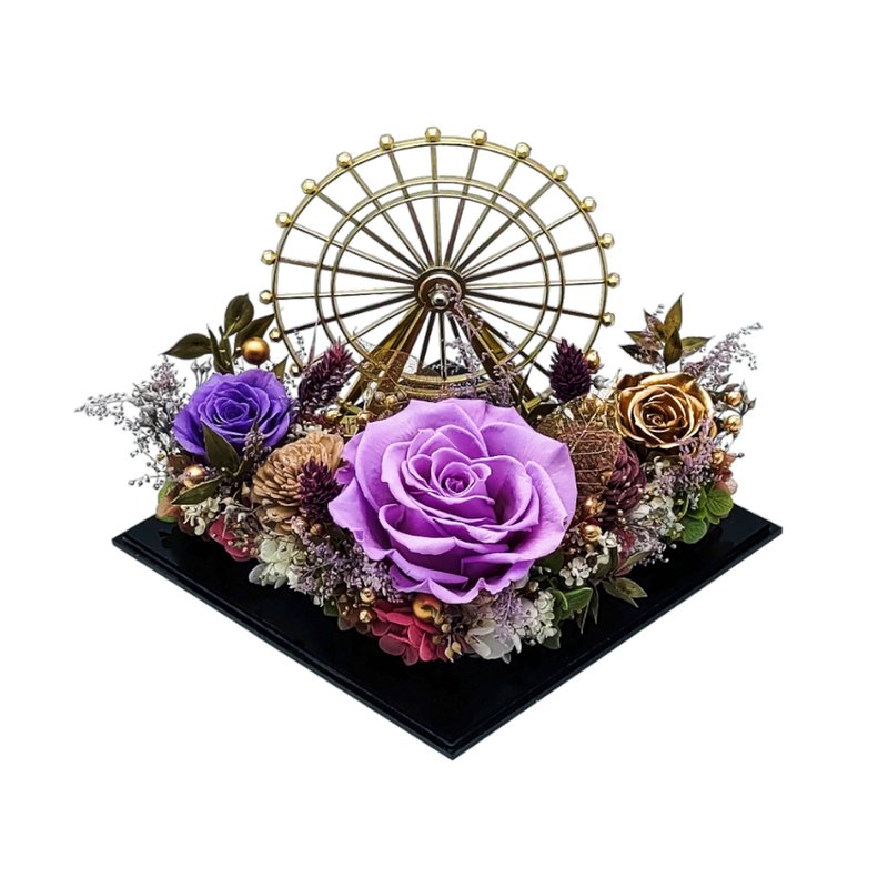 Yume Dreamy Garden Series - Ferris Wheel (FUJIMURASAKI) - Dried Flowers & Bouquets - Plants & Flowers Purple