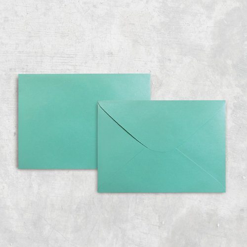 松果設計工作室 高級Tiffany藍信封 喜帖空白信封 50入一組 可加價燙金服務