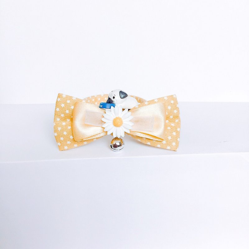 MaoFenBiBi Rainbow & Stars - Yellow - Handmade Collar & Hand Made Collar - Collars & Leashes - Cotton & Hemp 