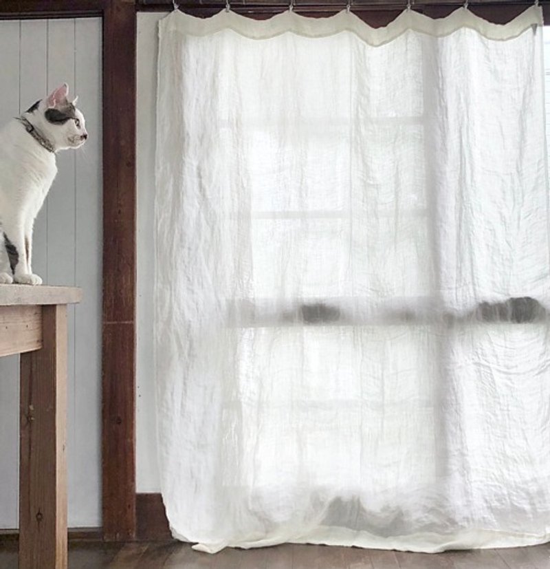 Linen double gauze partition (curtain) - ของวางตกแต่ง - ผ้าฝ้าย/ผ้าลินิน 