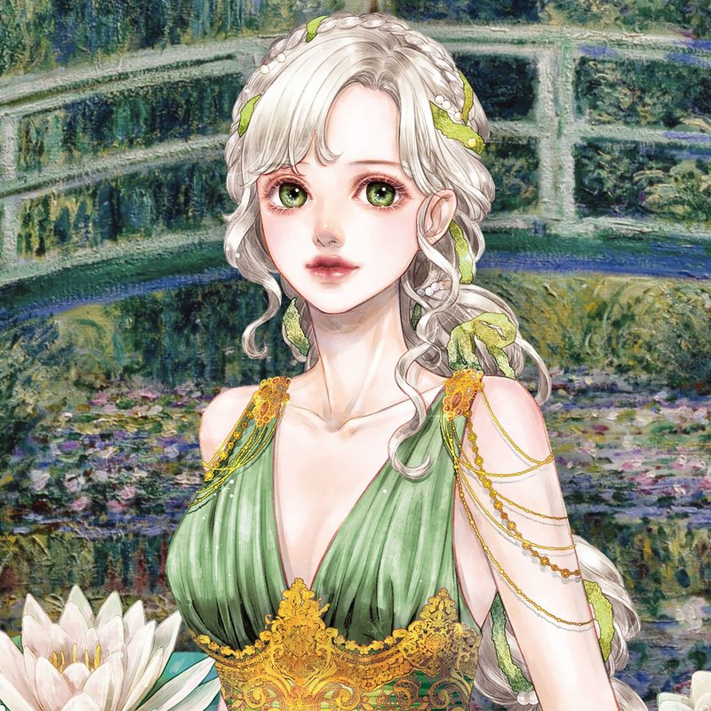 Monet Lake Stickers (8color) - 貼紙 - 紙 