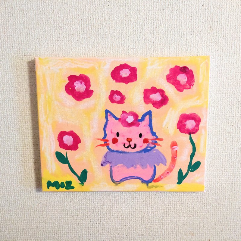 painting flower lover lover cat - โปสเตอร์ - วัสดุอื่นๆ 