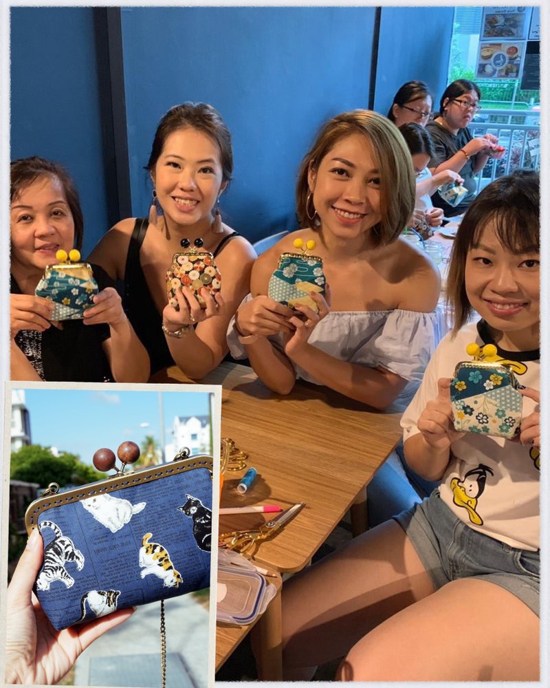 體驗活動。手縫超人氣球形口金包 - Chloe老師 - 編織/羊毛氈/縫紉 - 棉．麻 