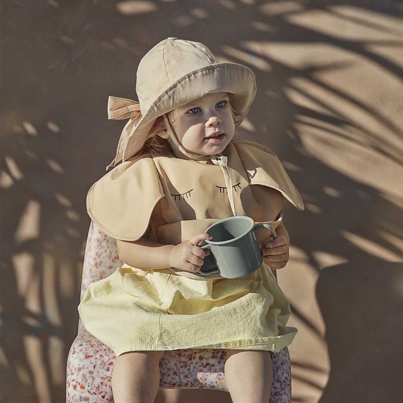 防水ポケット ビブダンボ スイートハート チャーリー 0 ～ 6 歳の男性と女性に最適 - スタイ - 防水素材 カーキ