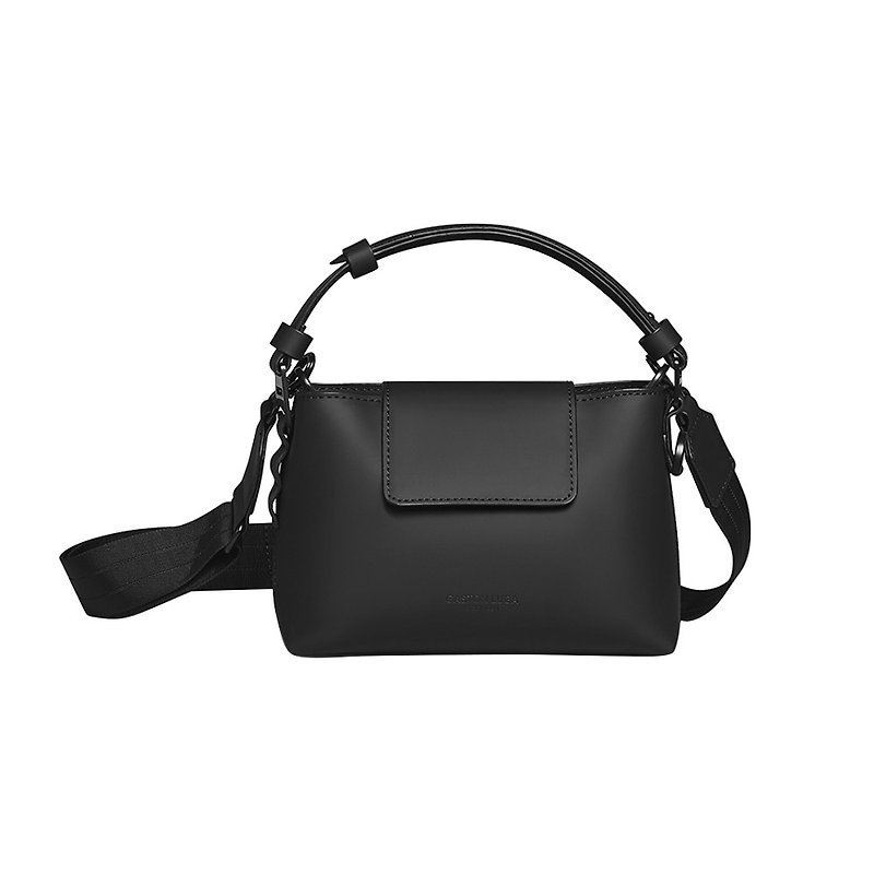 Gaston Luga Splashini side/cross-body bag-classic black [ready in stock] - Messenger Bags & Sling Bags - Other Materials Black